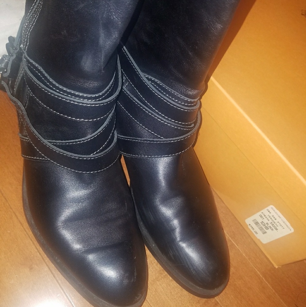 TOD'S Dandy Black Moto Leather Boots